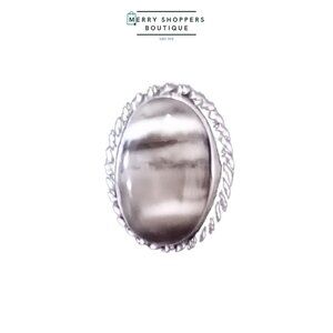 Sterling Silver Chalcedony Ring